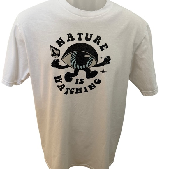 VOLCOM Stone Skate “Nature Is Watching” Tee Shirt Men M Medium - Picture 1 of 6